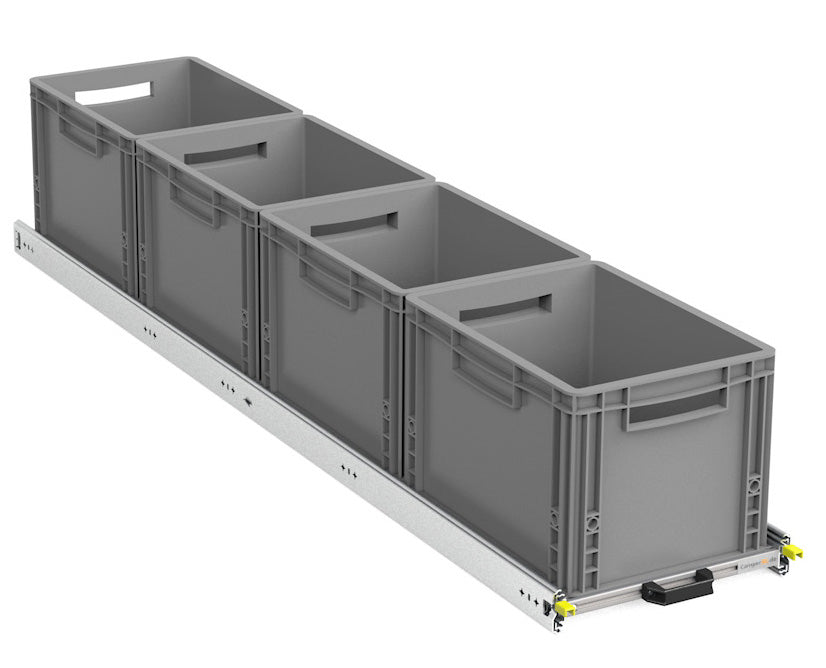 Estrazione posteriore fai-da-te Eurobox varianti XS-XXL 400mm-1800mm