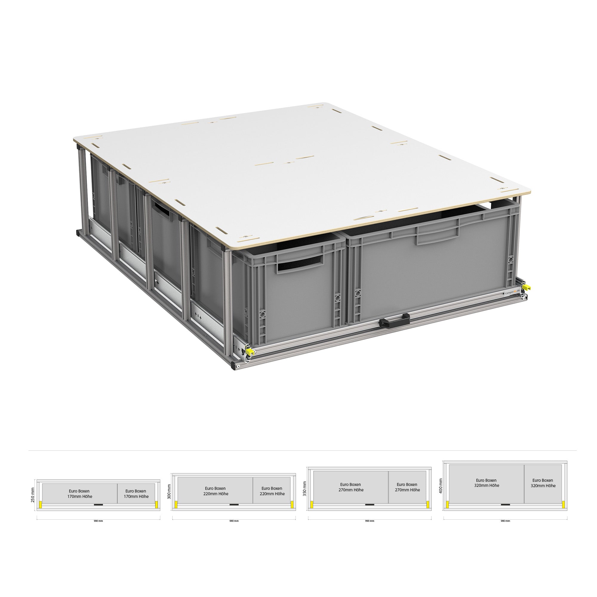 Heckauszug mit Ablage