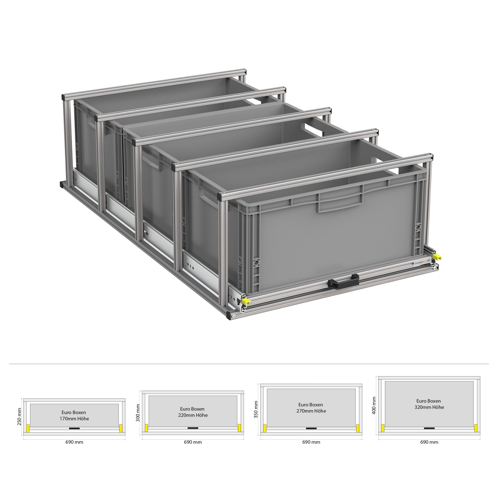 Heckauszug mit Ablage