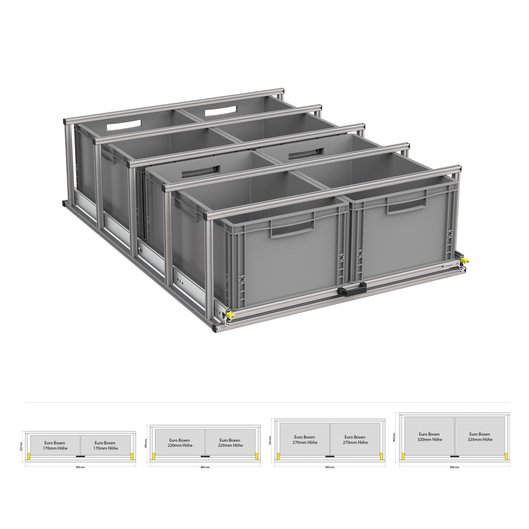 Heckauszug mit Ablage