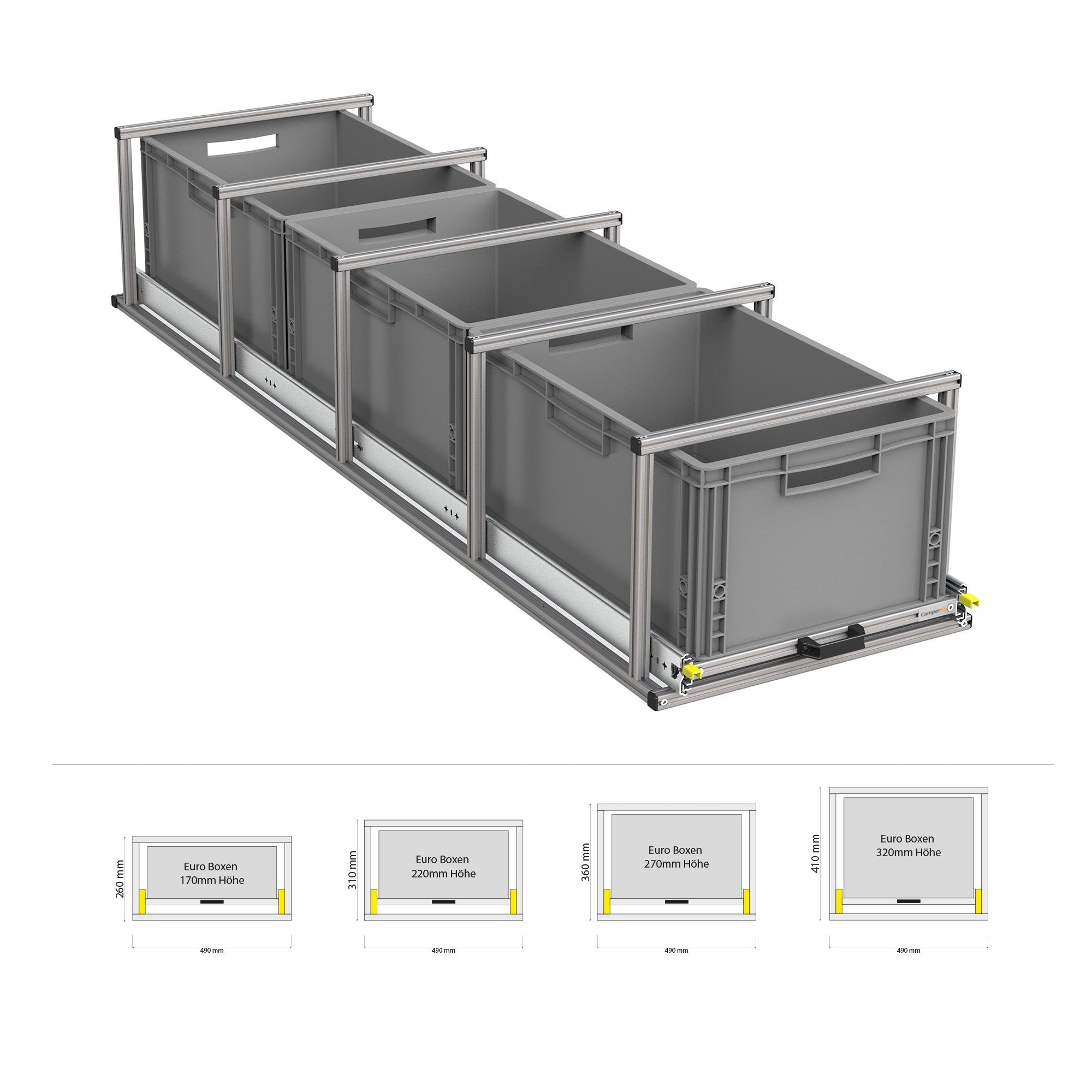 Heckauszug mit Ablage