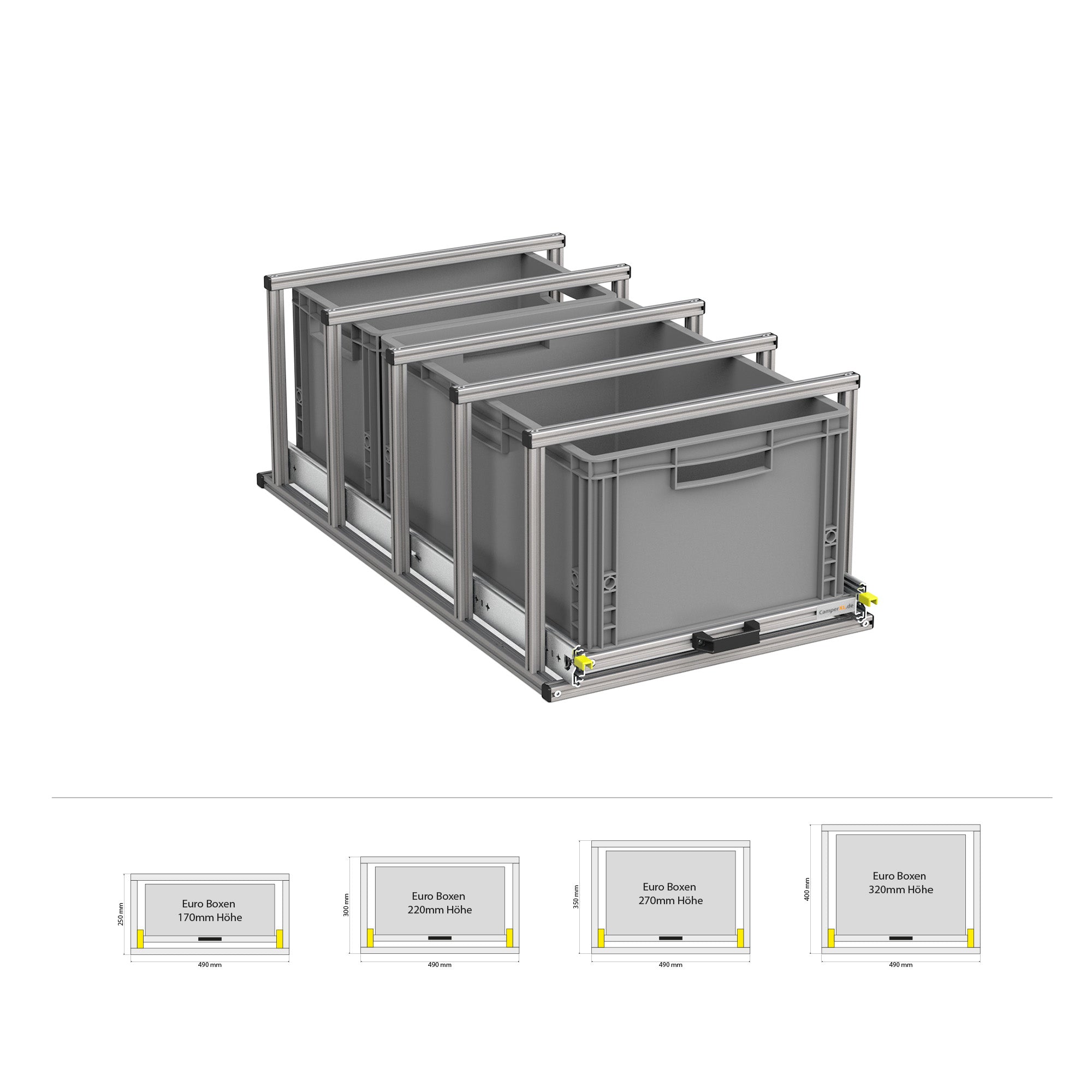 Rear pull-out with shelf