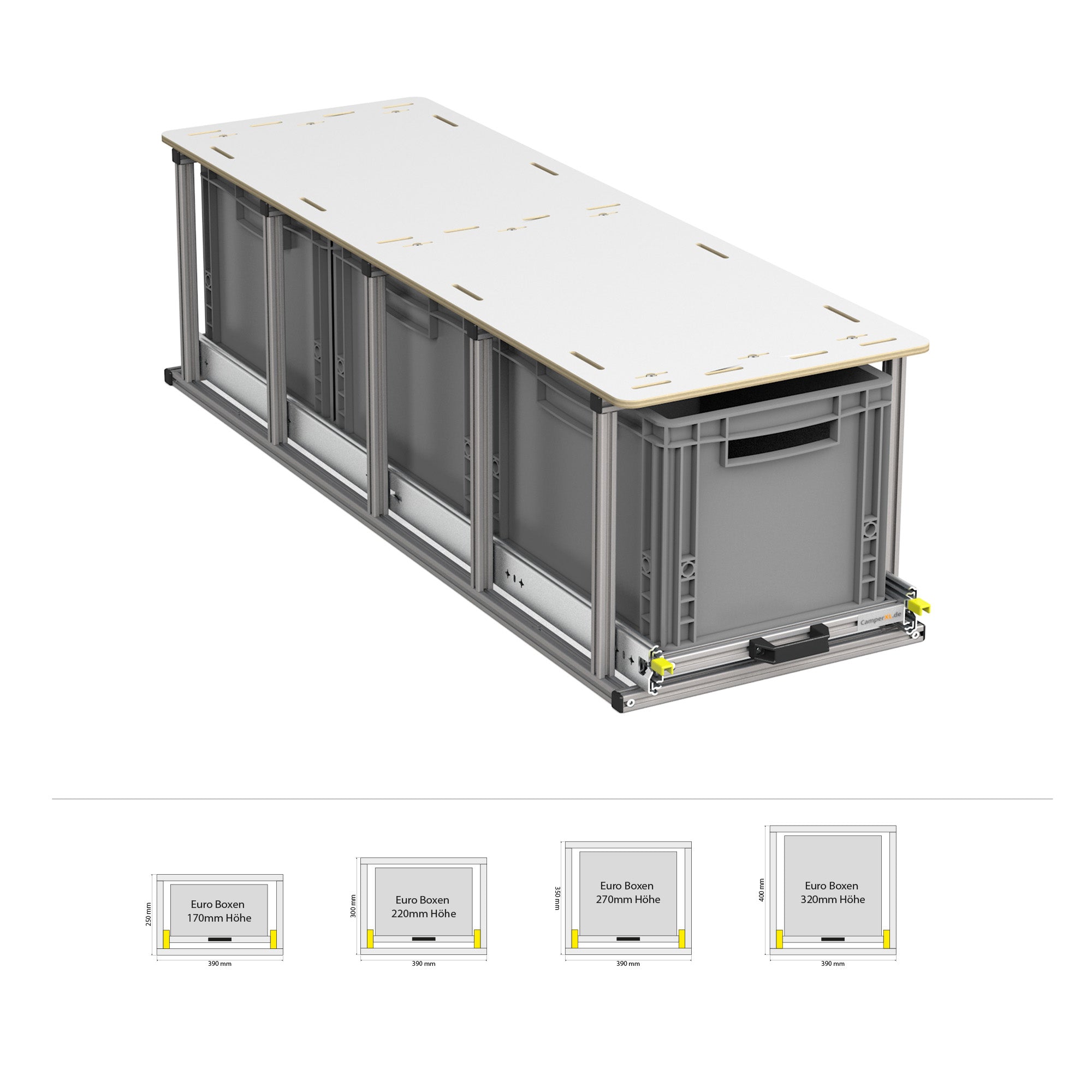 Heckauszug mit Ablage