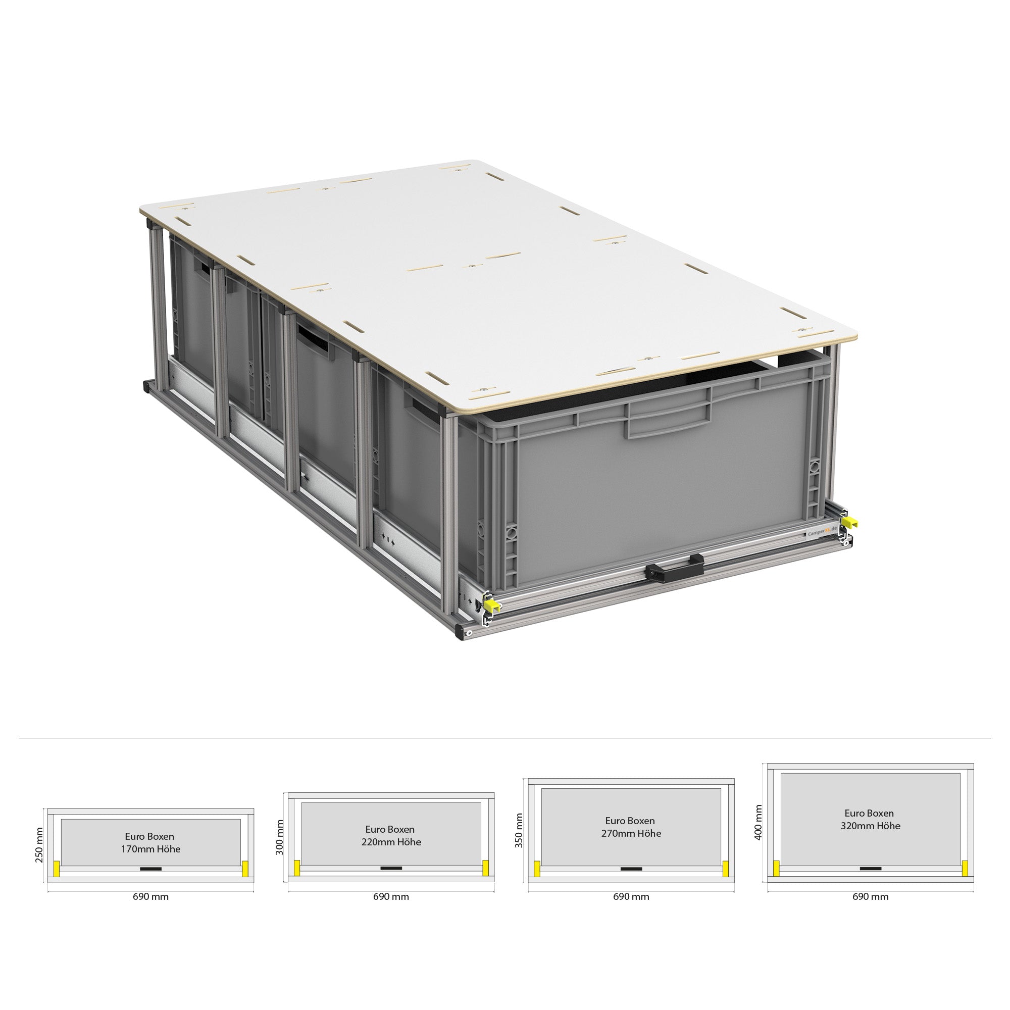 Heckauszug mit Ablage