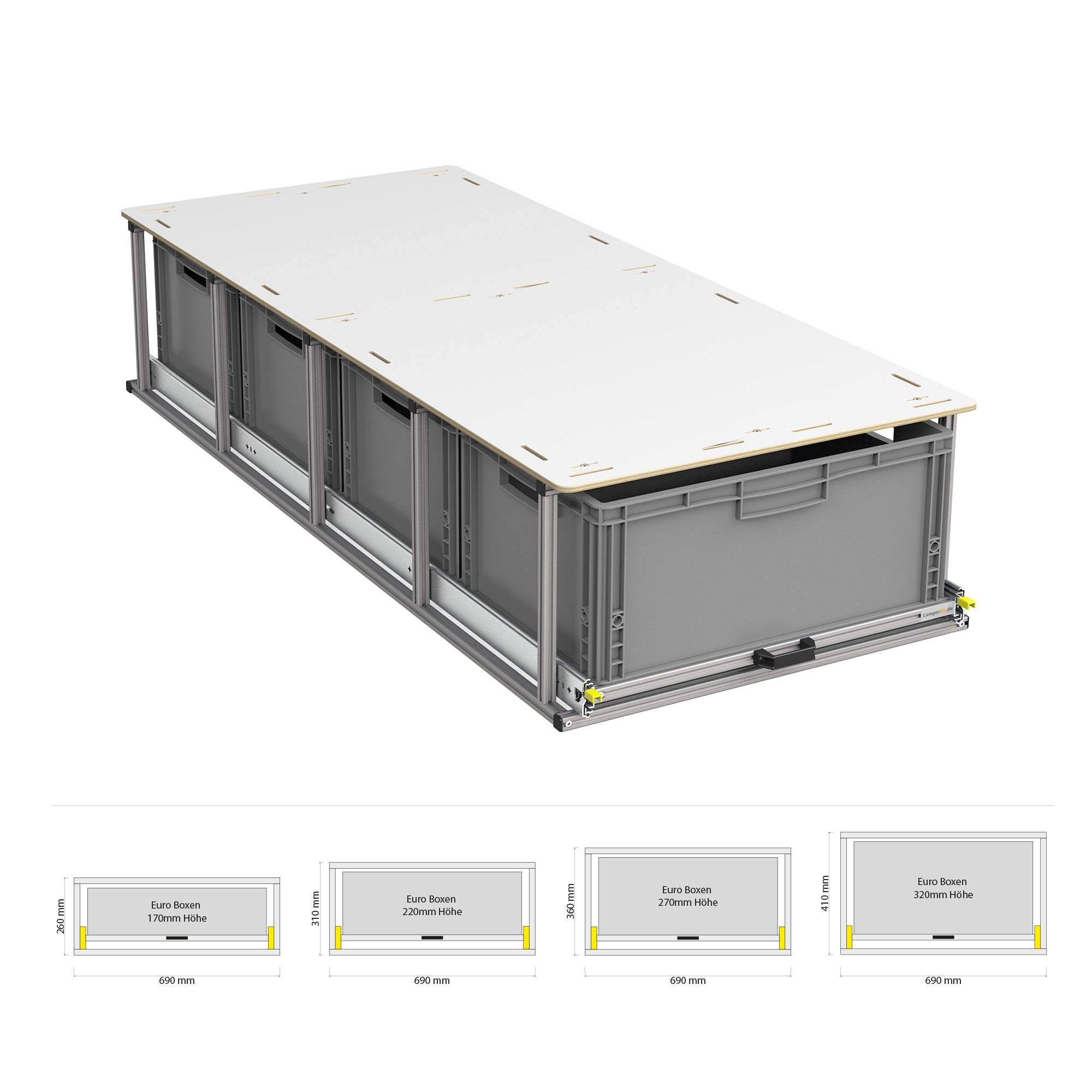 Heckauszug mit Ablage