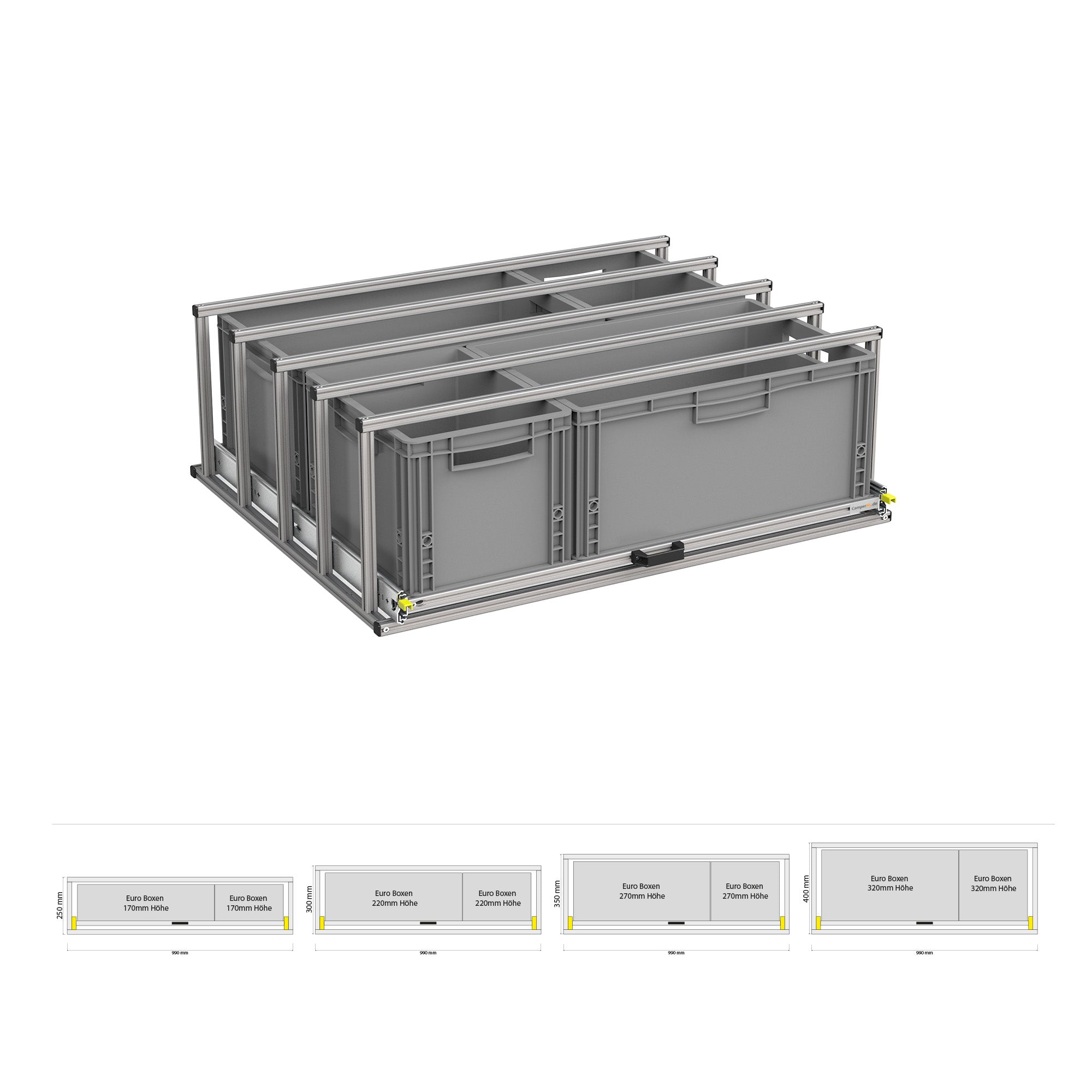 Heckauszug mit Ablage