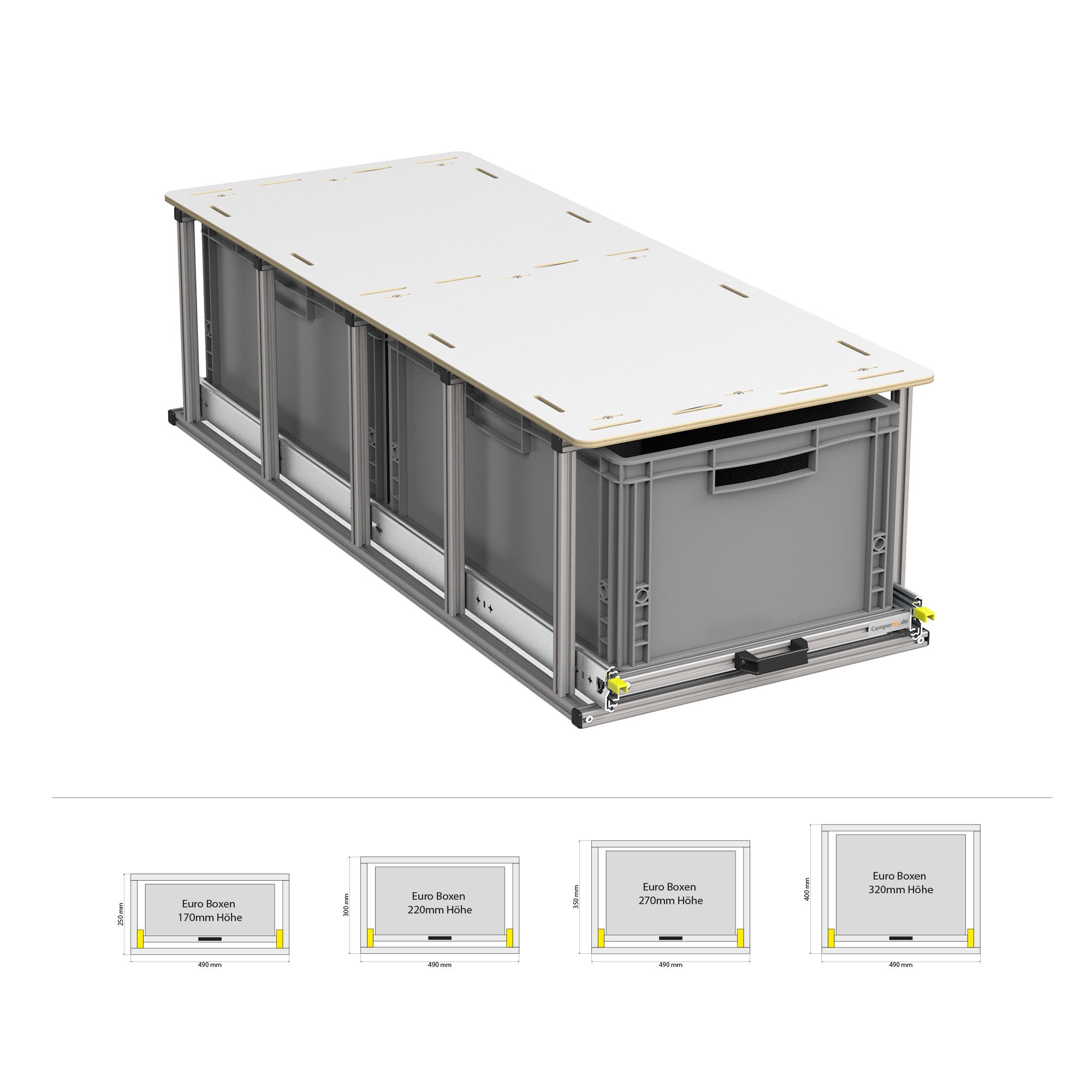 Heckauszug mit Ablage