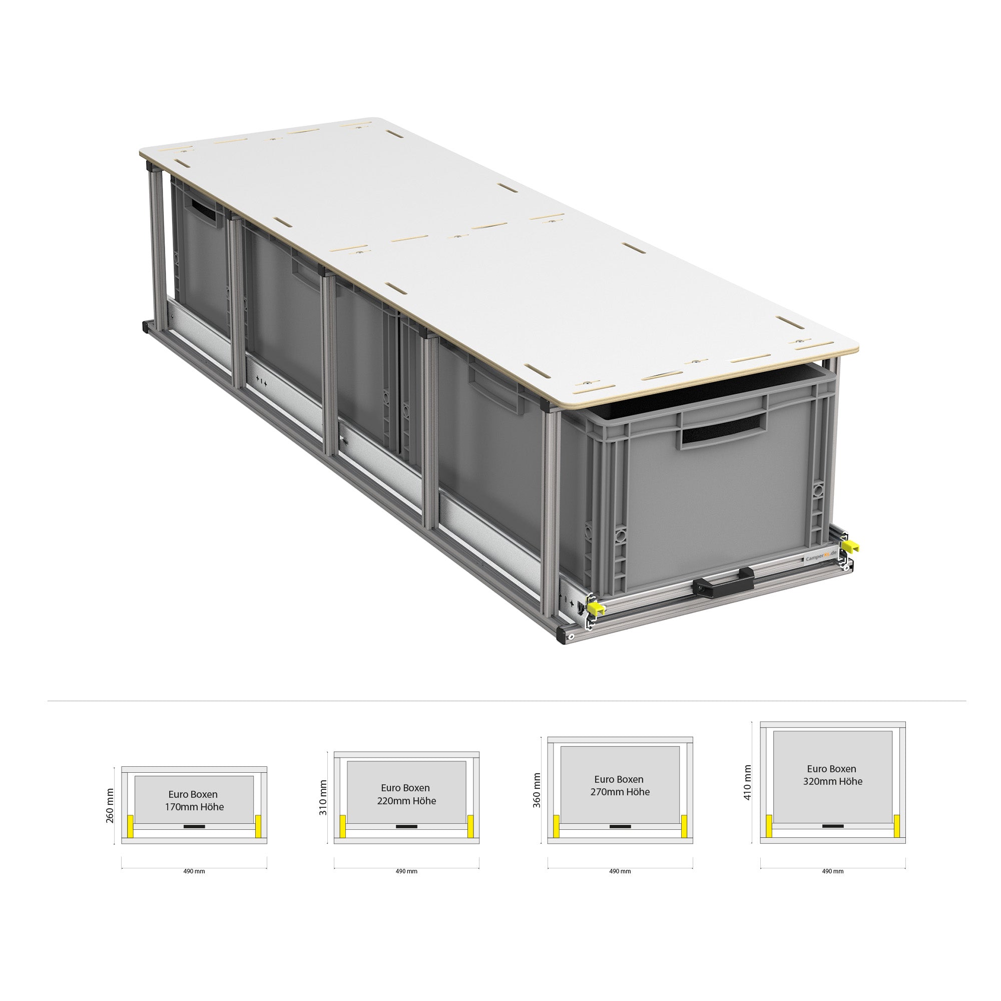 Heckauszug mit Ablage