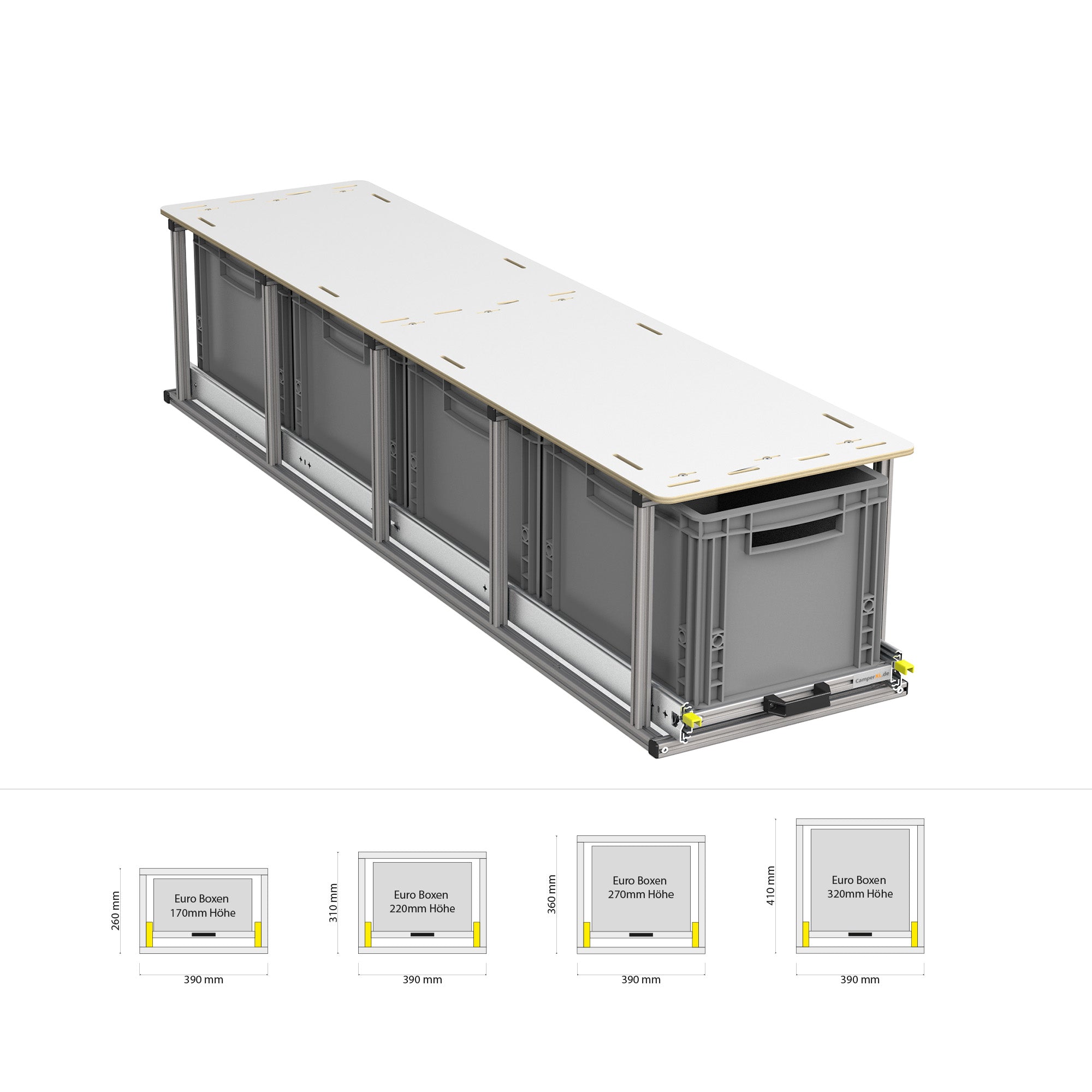 Heckauszug mit Ablage