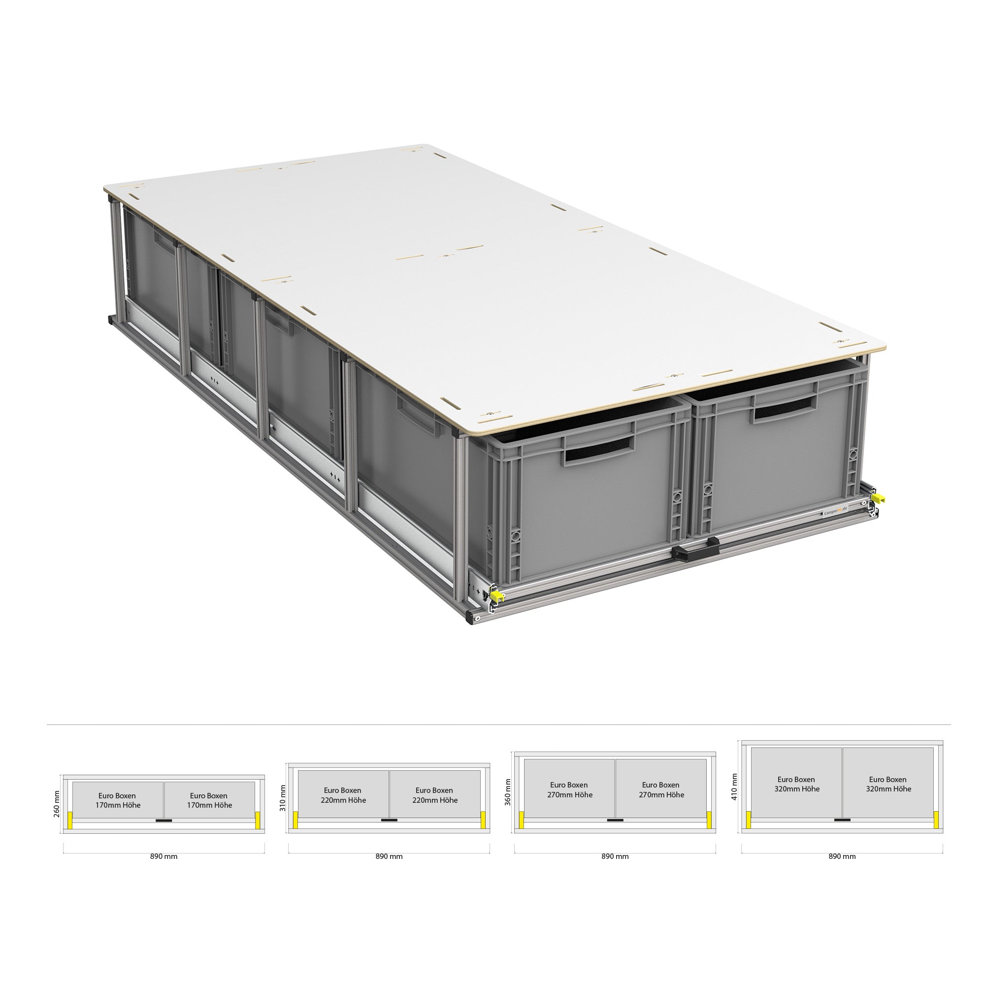 Heckauszug mit Ablage
